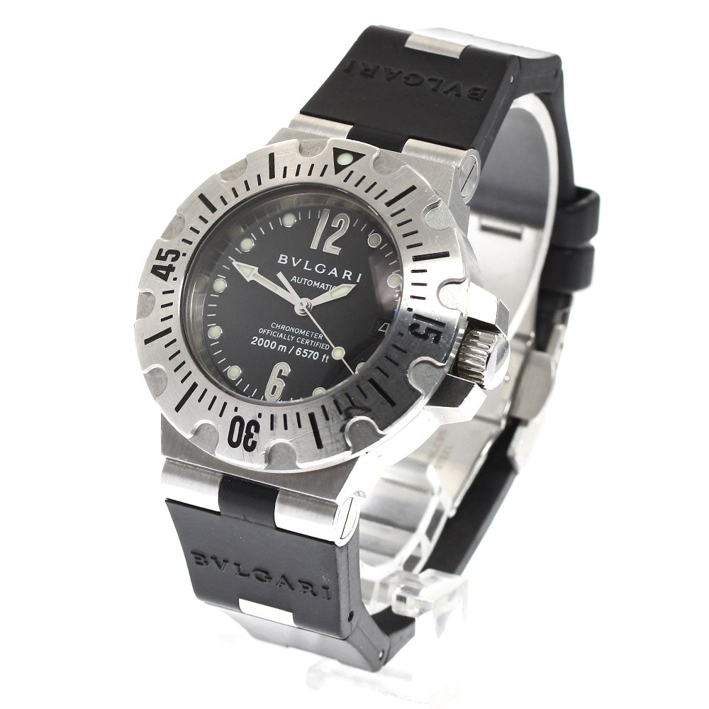 BVLGARI Diagono Scuba SD42S Date black Dial Automatic Men's Watch_909627