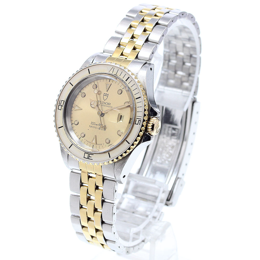 TUDOR Mini Sub Prince Oyster Date 73091 Cal.2671 gold Dial AT Boy's_909628