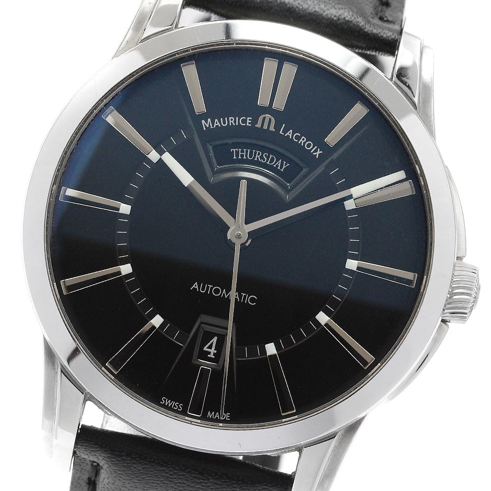 MAURICE LACROIX Pontos PT6158 Day date black Dial Automatic Men's Watch_909637