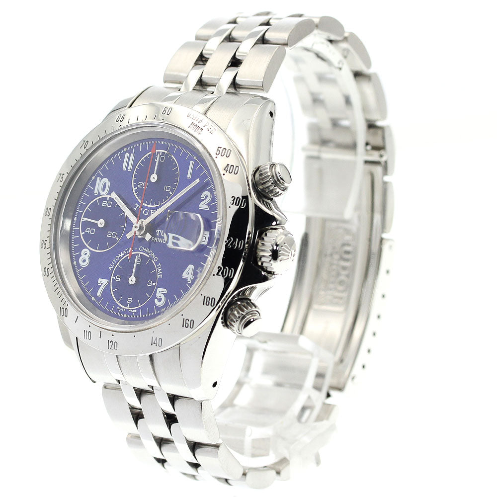 TUDOR Prince Date Chrono Time 79280P blue Dial Automatic Men's Watch_909647