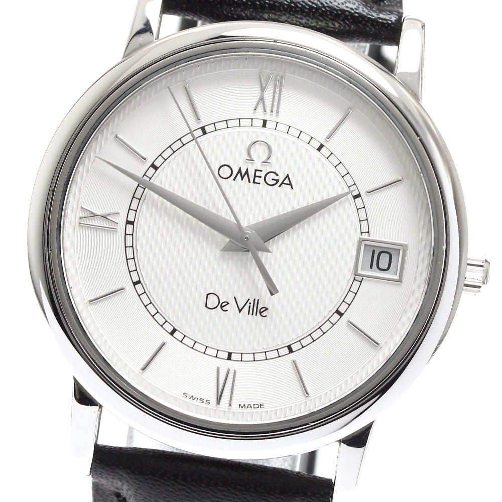 OMEGA De Ville Prestige 7824.31.01 Date Silver Dial Quartz Men's Watch_909681