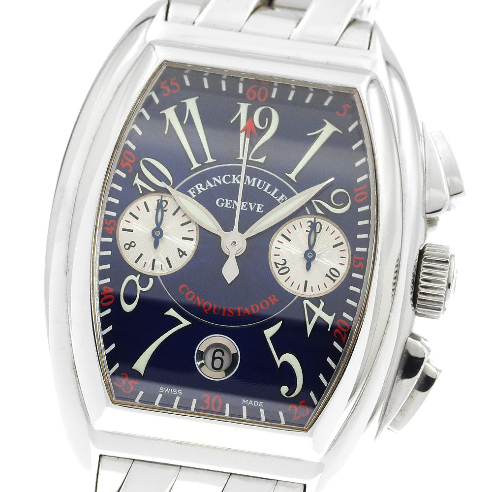 FRANCK MULLER Conquistador 8005CC Chronograph Navy Dial Automatic Men's_909682