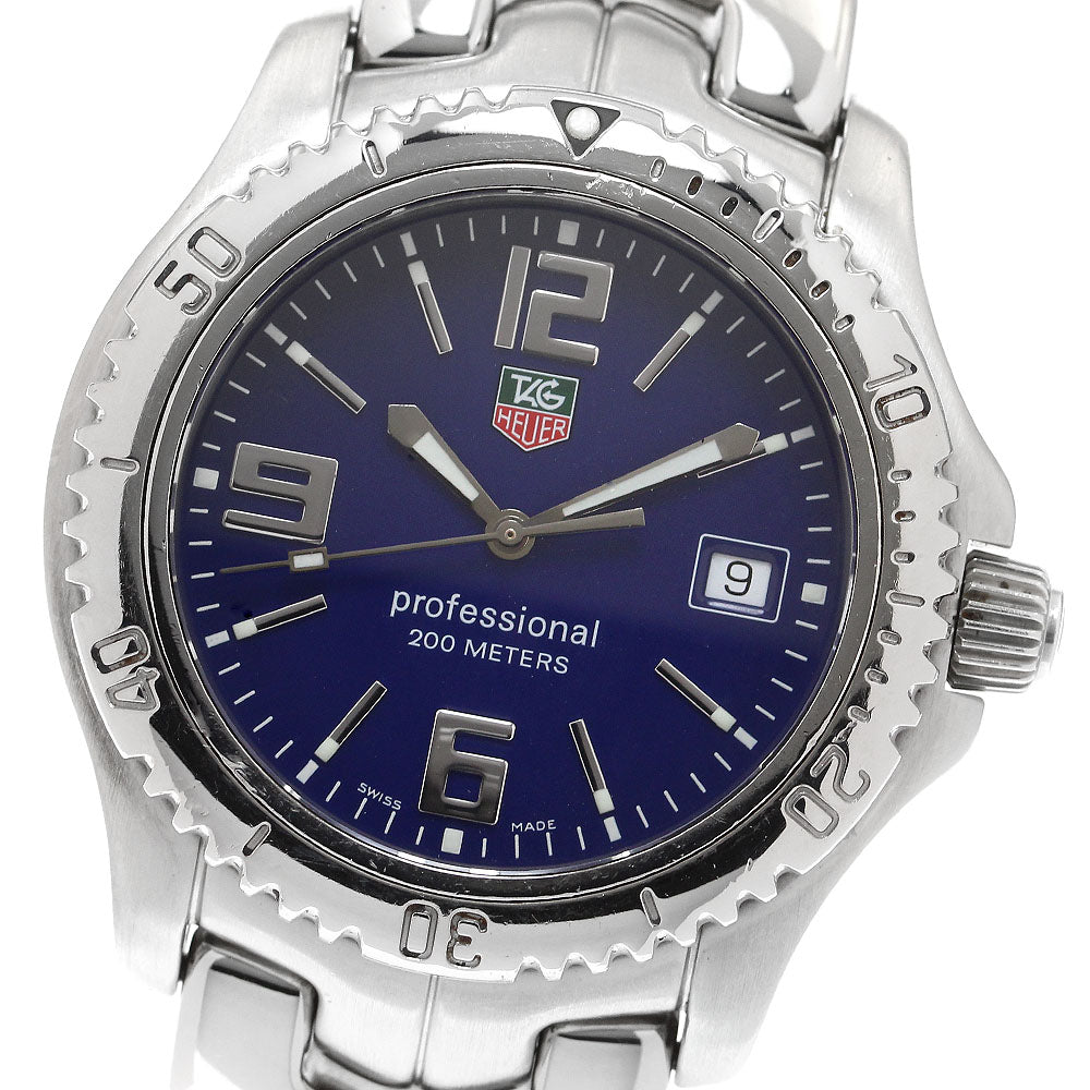TAG HEUER Link WT1113 Date blue Dial Quartz Men's Watch_909706