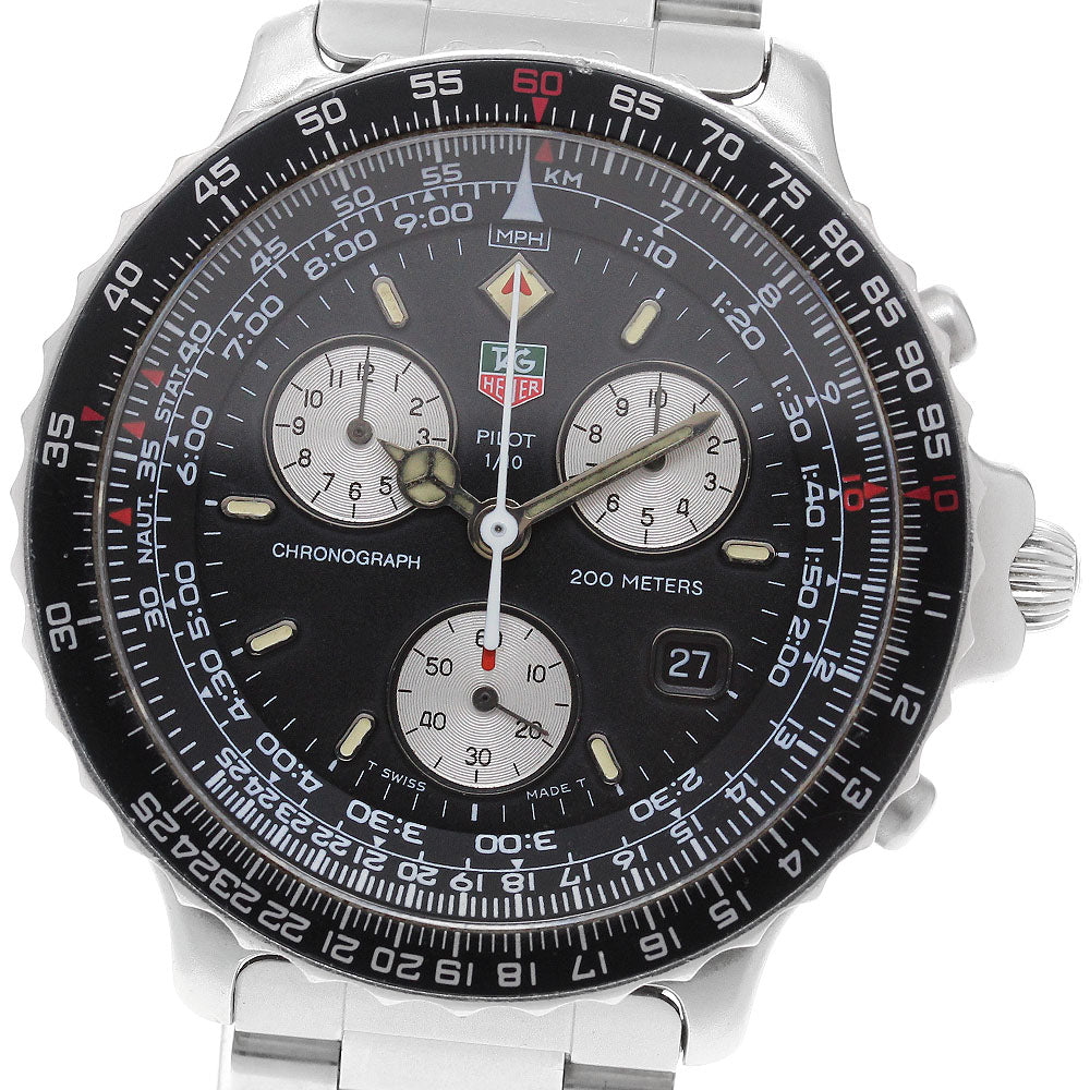 TAG HEUER pilot 530.306 Chronograph black Dial Quartz Men's Watch_909707