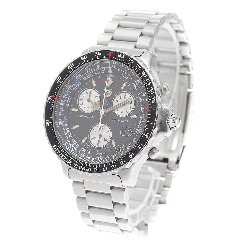 TAG HEUER pilot 530.306 Chronograph black Dial Quartz Men's Watch_909707