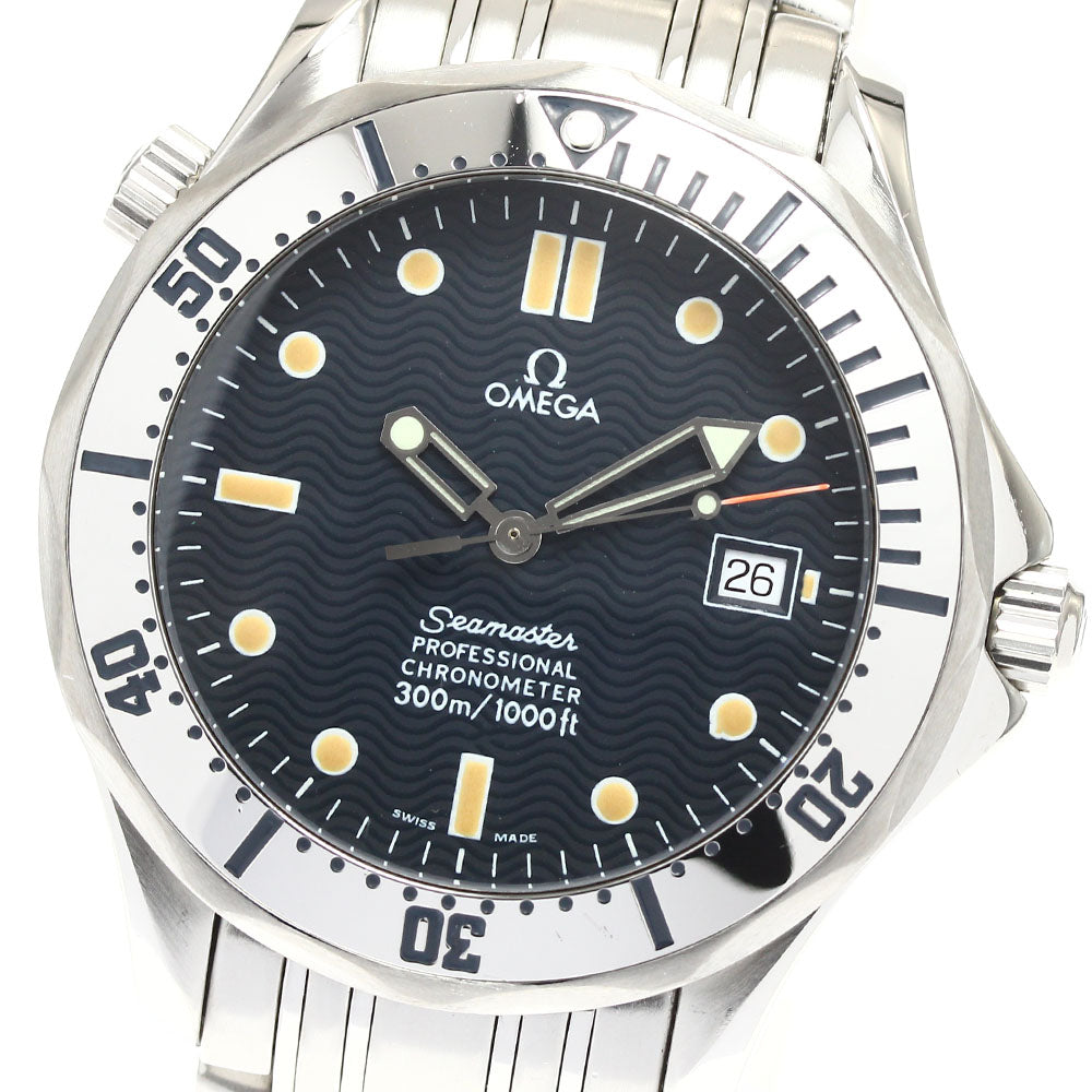 OMEGA Seamaster300 2532.80 Date Navy Dial Automatic Men's Watch_909721