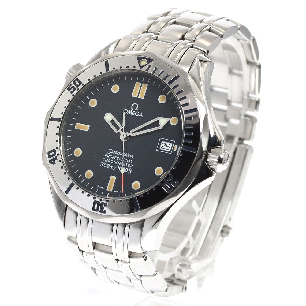OMEGA Seamaster300 2532.80 Date Navy Dial Automatic Men's Watch_909721