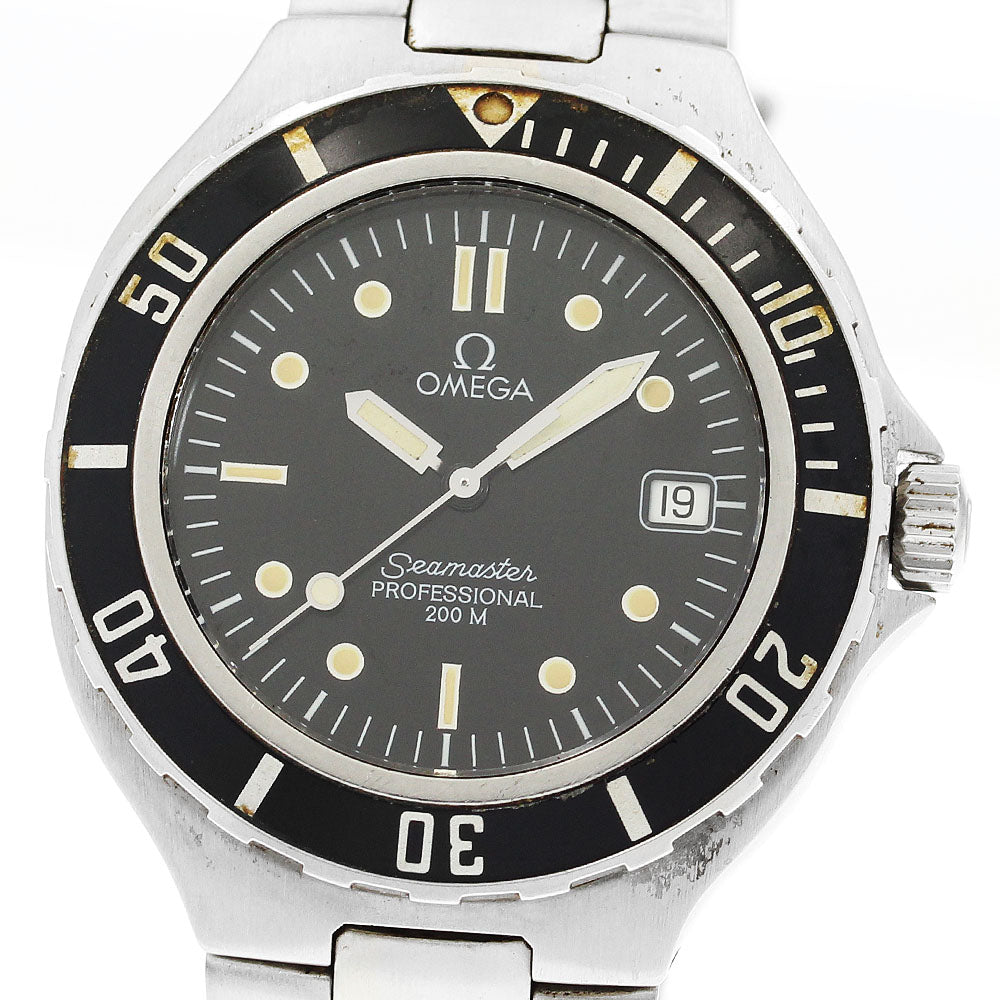 OMEGA Seamaster200 Date Black Dial Quartz Men's Watch_909729