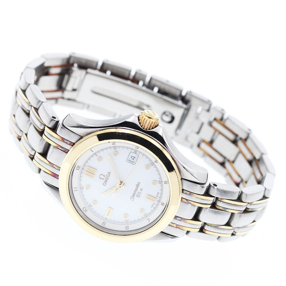OMEGA Seamaster120 2371.20 white Dial Quartz Ladies Watch_909731