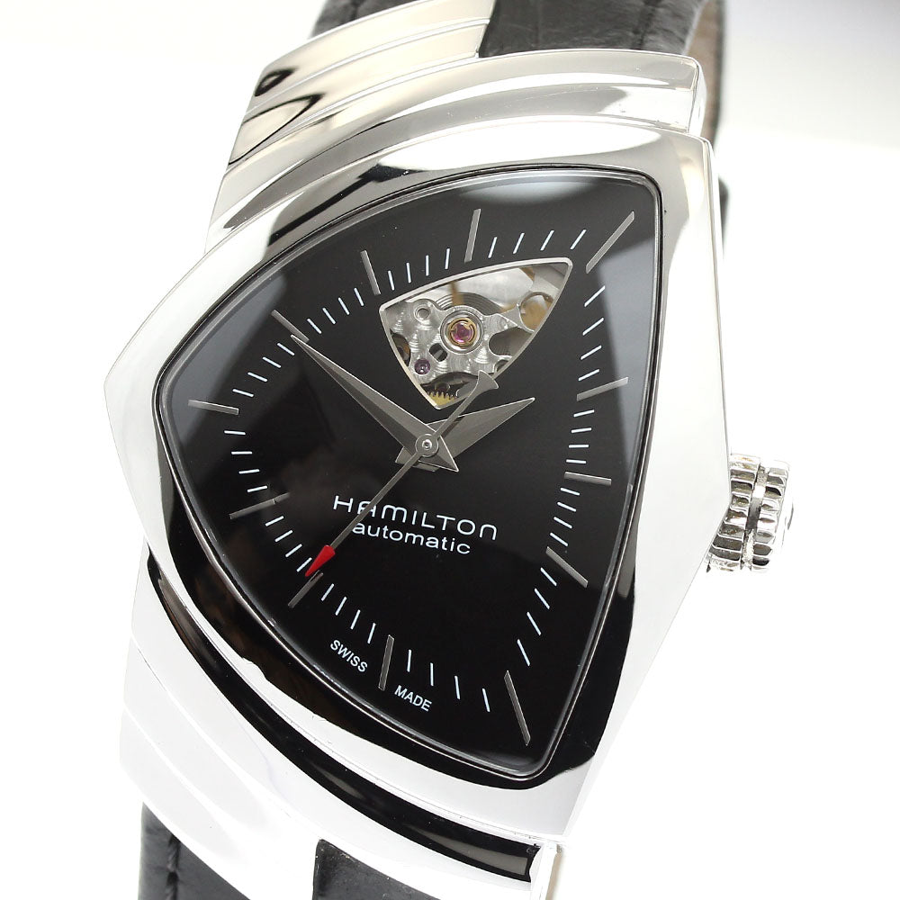 HAMILTON Ventura open heart H24515732 black Dial Automatic Men's Watch_909741