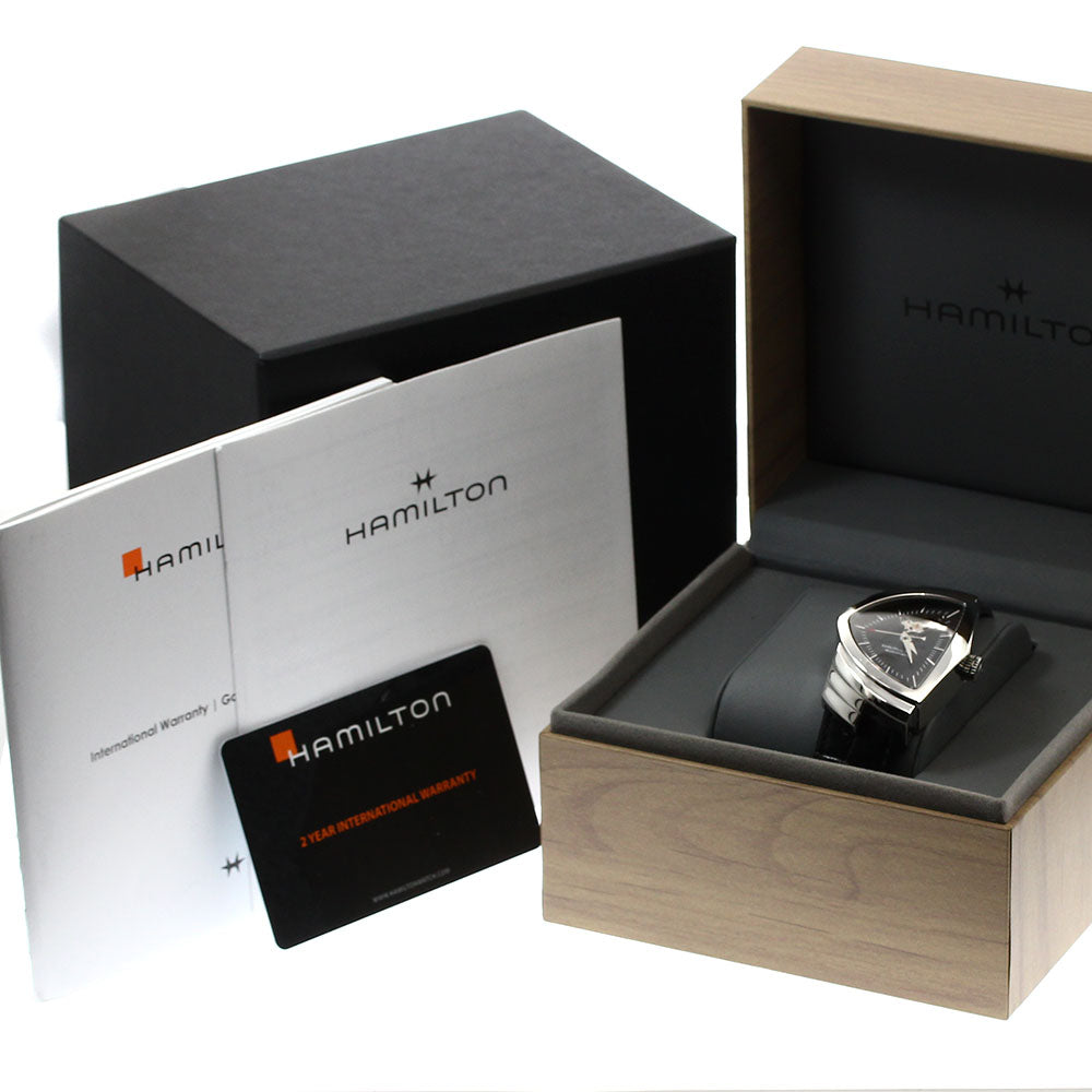 HAMILTON Ventura open heart H24515732 black Dial Automatic Men's Watch_909741