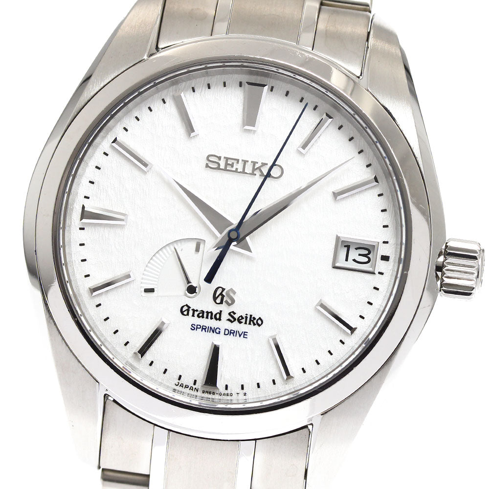 SEIKO Grand Seiko SBGA011/9R65-0AE0 Date power reserve white Dial Spring drive Men's Watch_909756