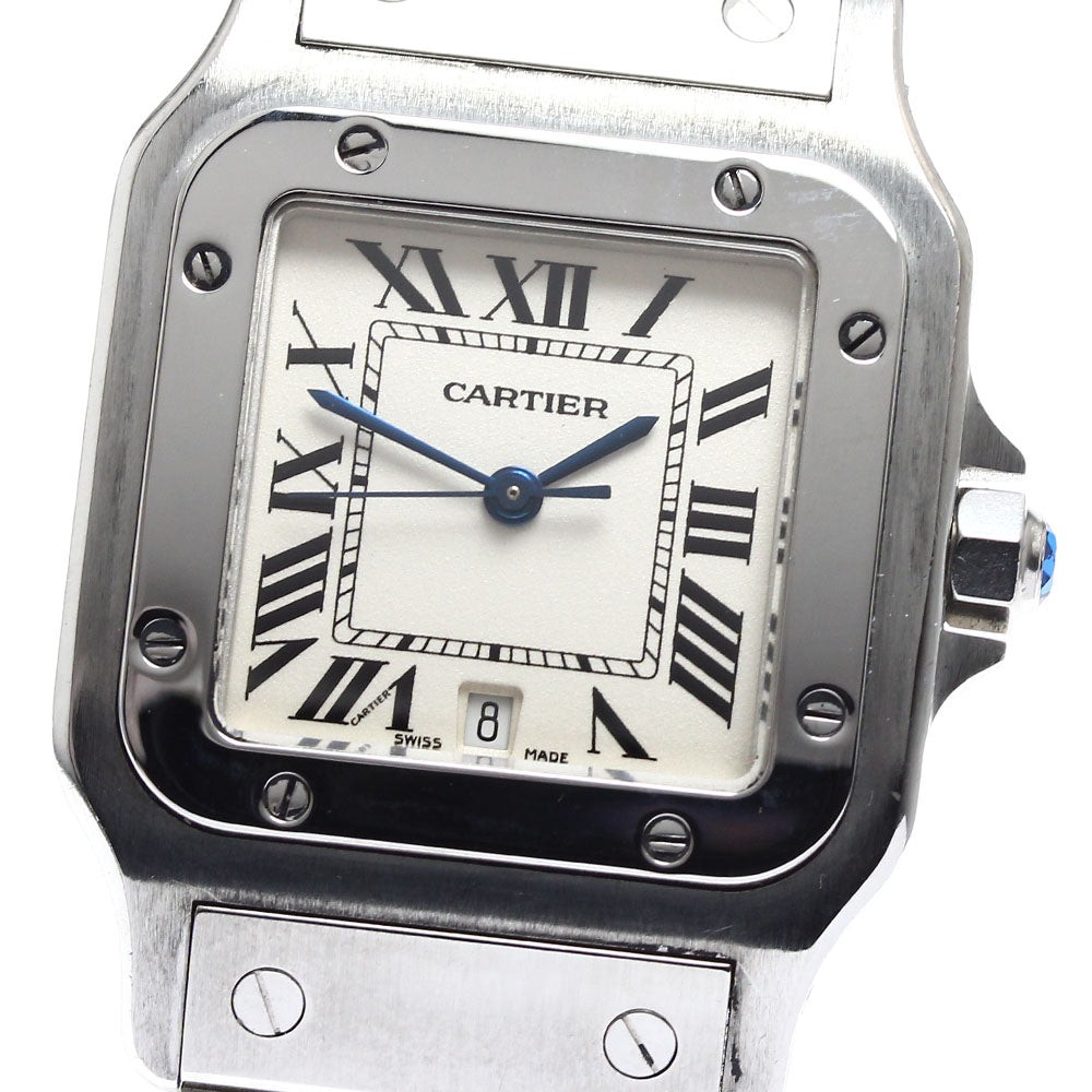 CARTIER Santos GalbeeLM W20060D6 Date beige Dial Quartz Men's Watch_909758