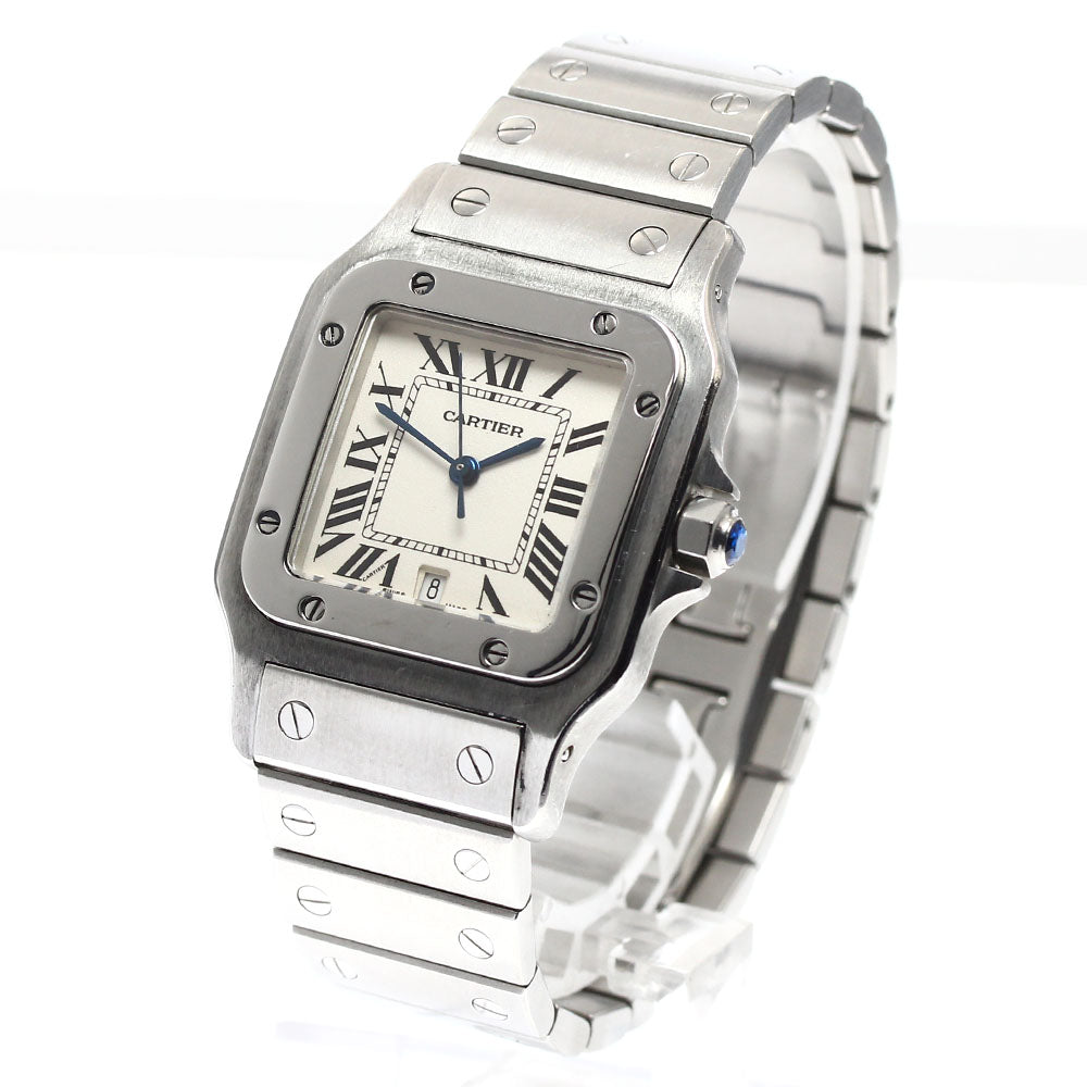 CARTIER Santos GalbeeLM W20060D6 Date beige Dial Quartz Men's Watch_909758