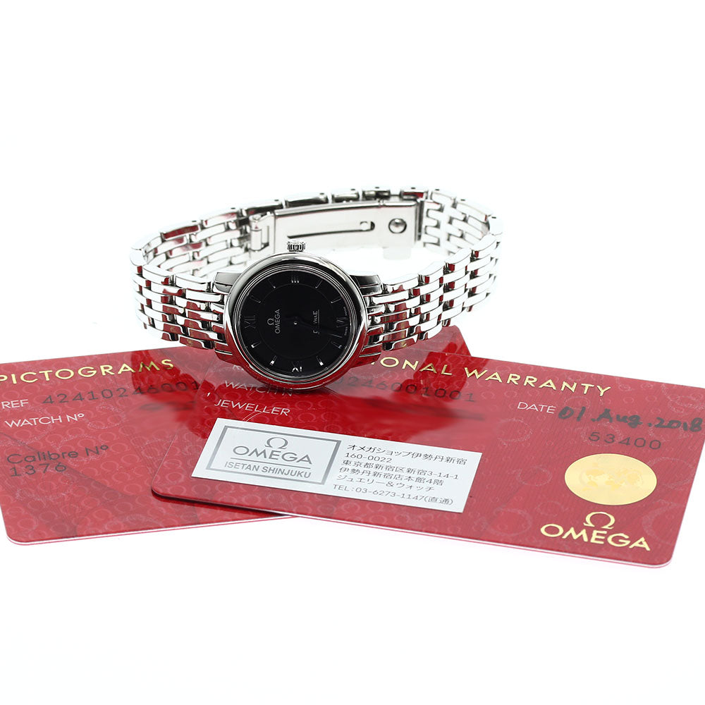 OMEGA De Ville Prestige 424.10.24.60.01.001 black Dial Quartz Ladies_909775
