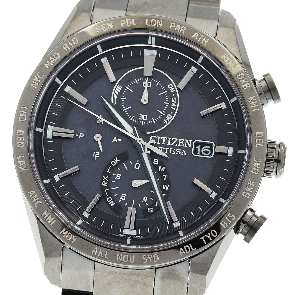 CITIZEN Atessa AT8287-62E HAKUTO-R Solar Powered Radio Men's Watch_909776