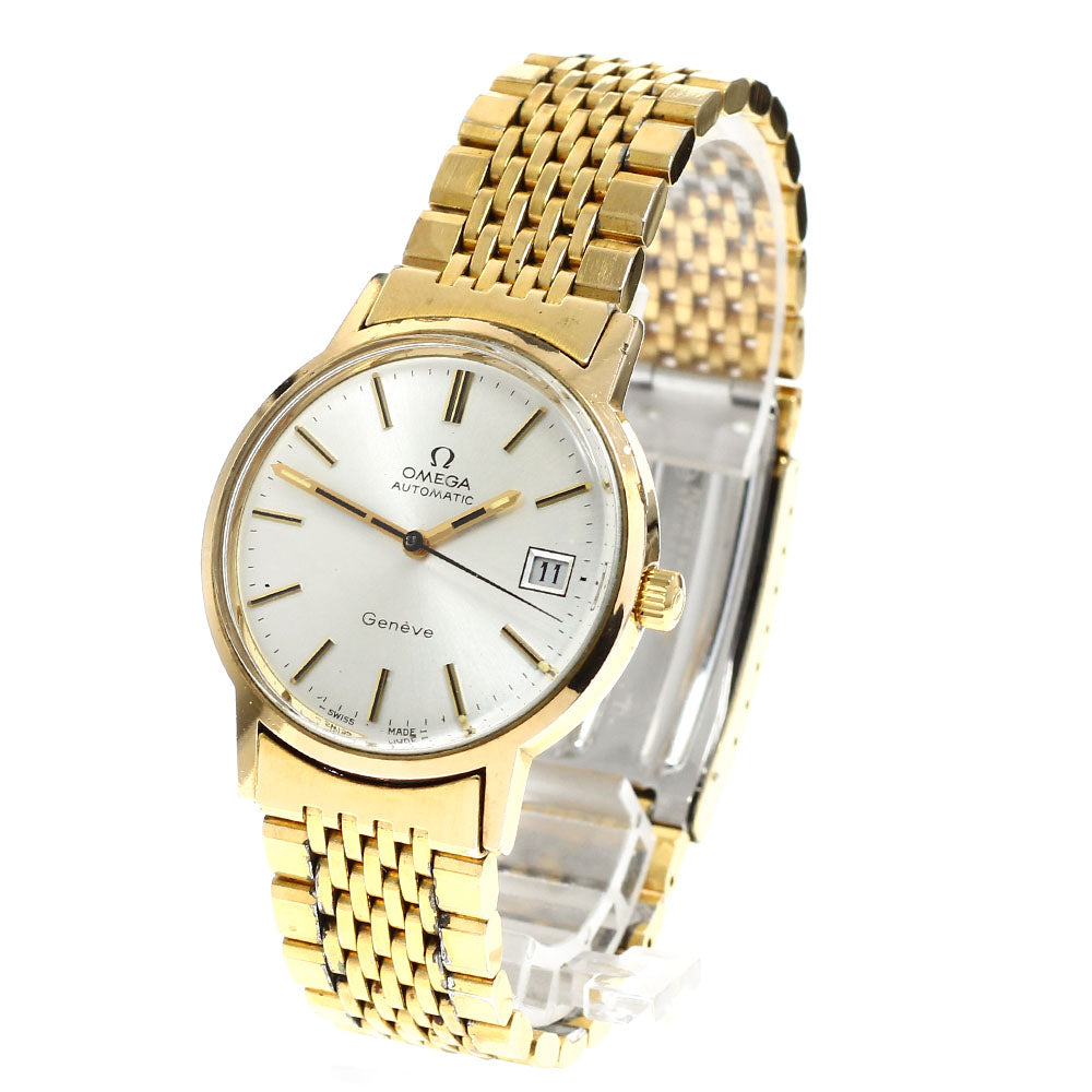 OMEGA Geneve 1660163 Date Cal.1012 Silver Dial Automatic Men's Watch_909789