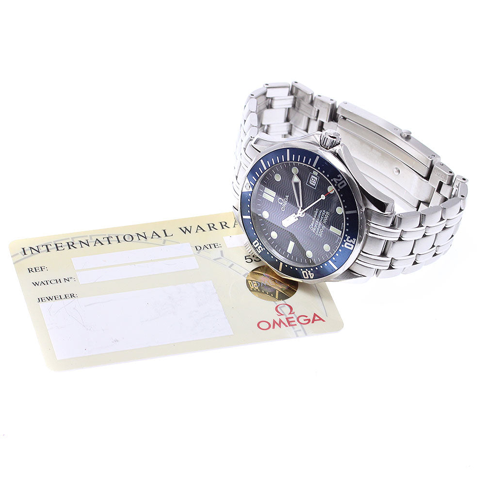 OMEGA Seamaster300 2531.80 Date Navy Dial Automatic Men's Watch_909790