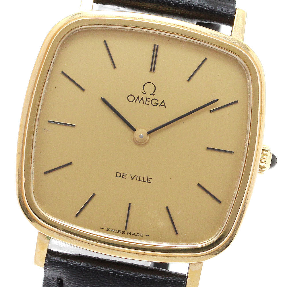 OMEGA De Ville Cal.625 111.0118 Square gold Dial Hand Winding Men's Watch_909836