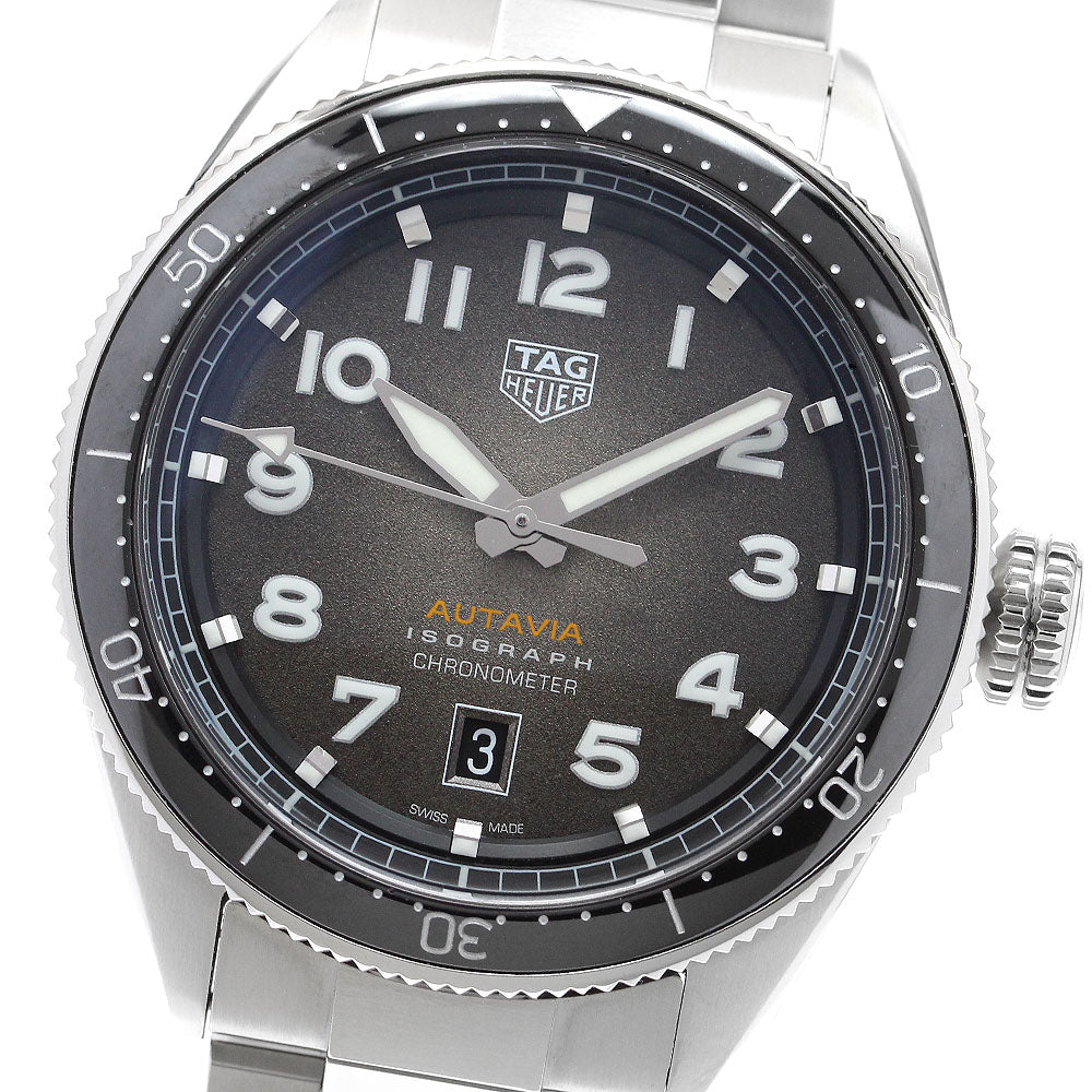 TAG HEUER Autavia Isograph WBE5110 Date Gray Dial Automatic Men's Watch_909847