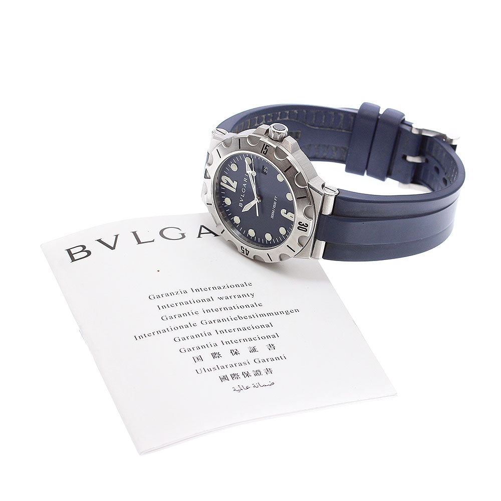BVLGARI Diagono DP41SSD Date Navy Dial Automatic Men's Watch_909851