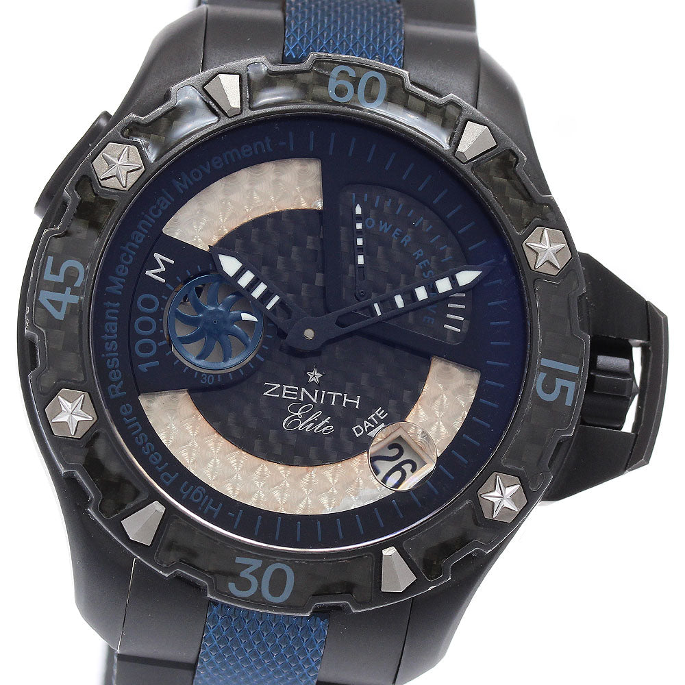 ZENITH Defy Extreme 96.0519.685/51.M523 Power reserve date Black / Silver Dial Automatic Men's Watch_909863