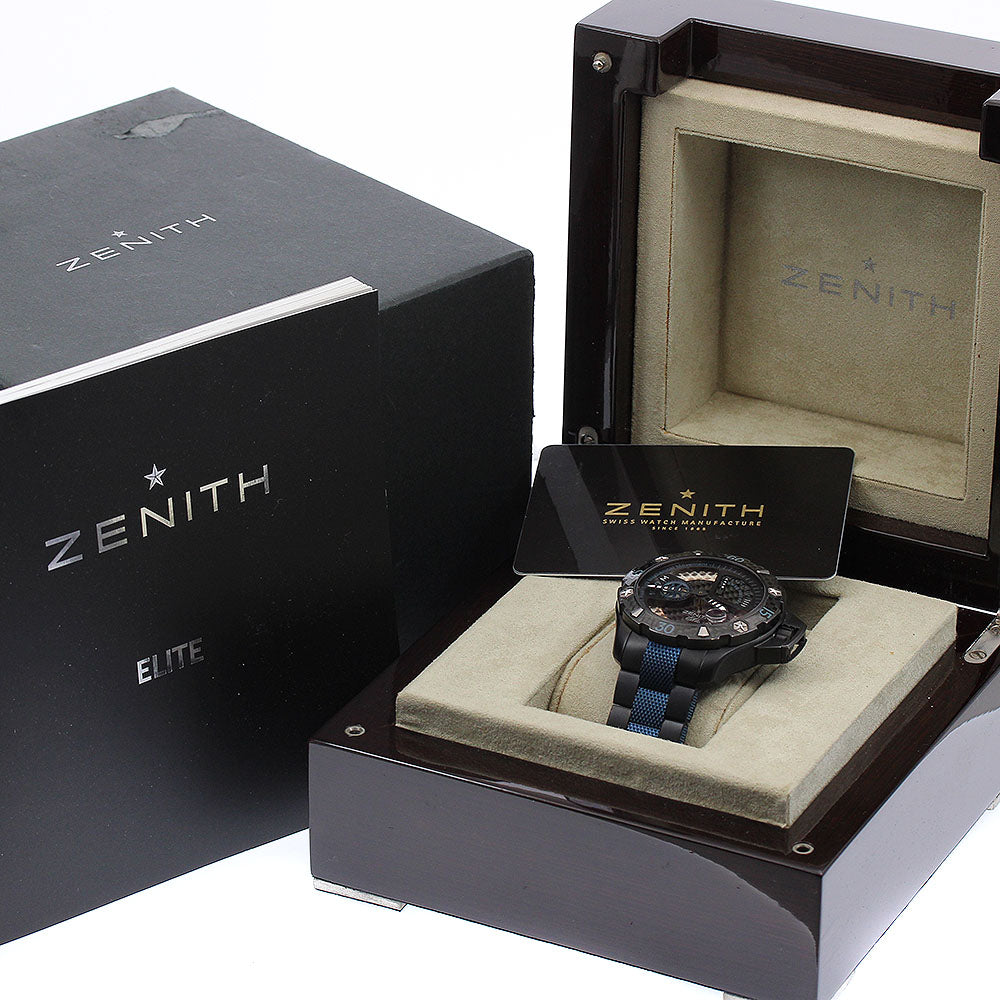 ZENITH Defy Extreme 96.0519.685/51.M523 Power reserve date Black / Silver Dial Automatic Men's Watch_909863