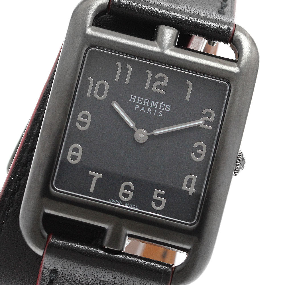 HERMES Cape Cod GM Shadow CC3.711 black Dial Quartz Boy's Watch_909865
