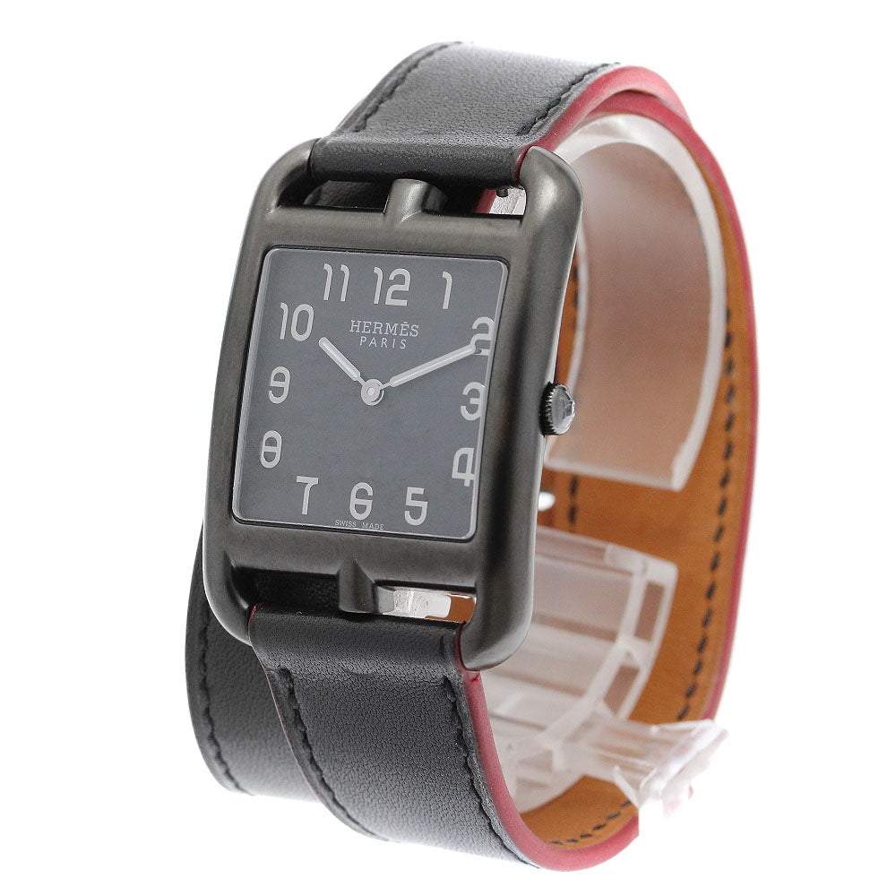HERMES Cape Cod GM Shadow CC3.711 black Dial Quartz Boy's Watch_909865