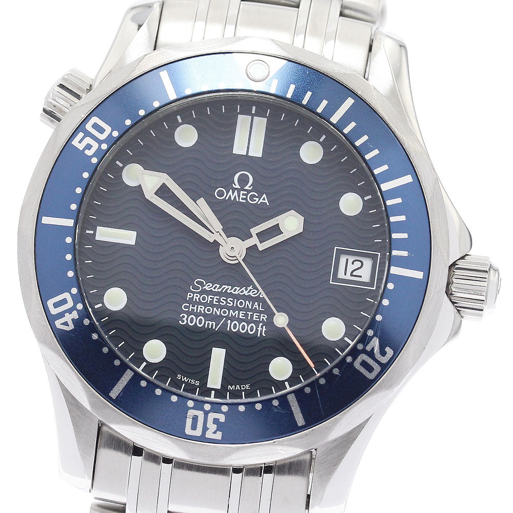 OMEGA Seamaster300 2551.80 Date Navy Dial Automatic Boy's Watch_909883