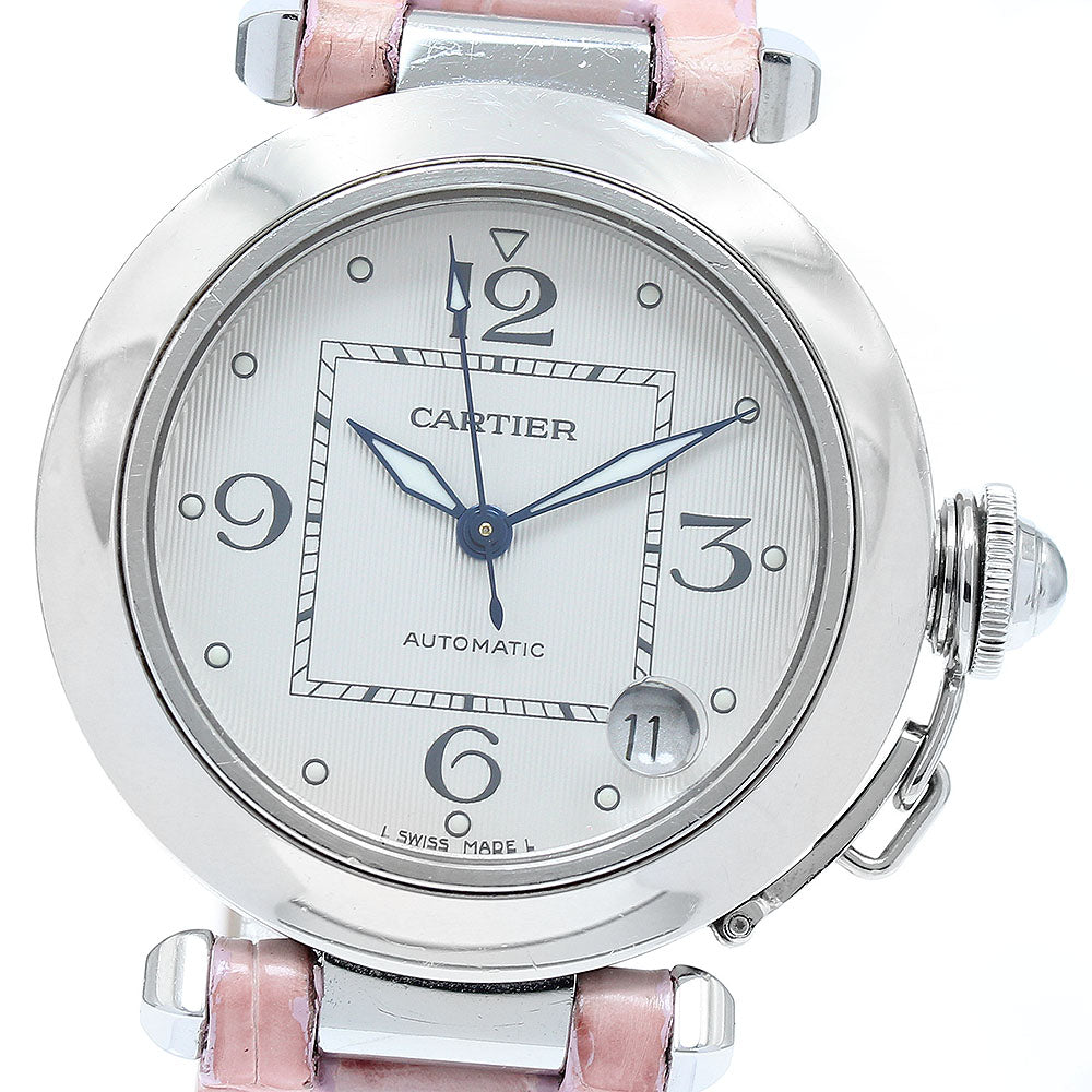 CARTIER Pasha C W3106199 Date Silver Dial Automatic Boy's Watch_909884