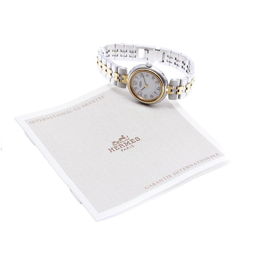 HERMES profile Date white Dial Quartz Ladies Watch_909906