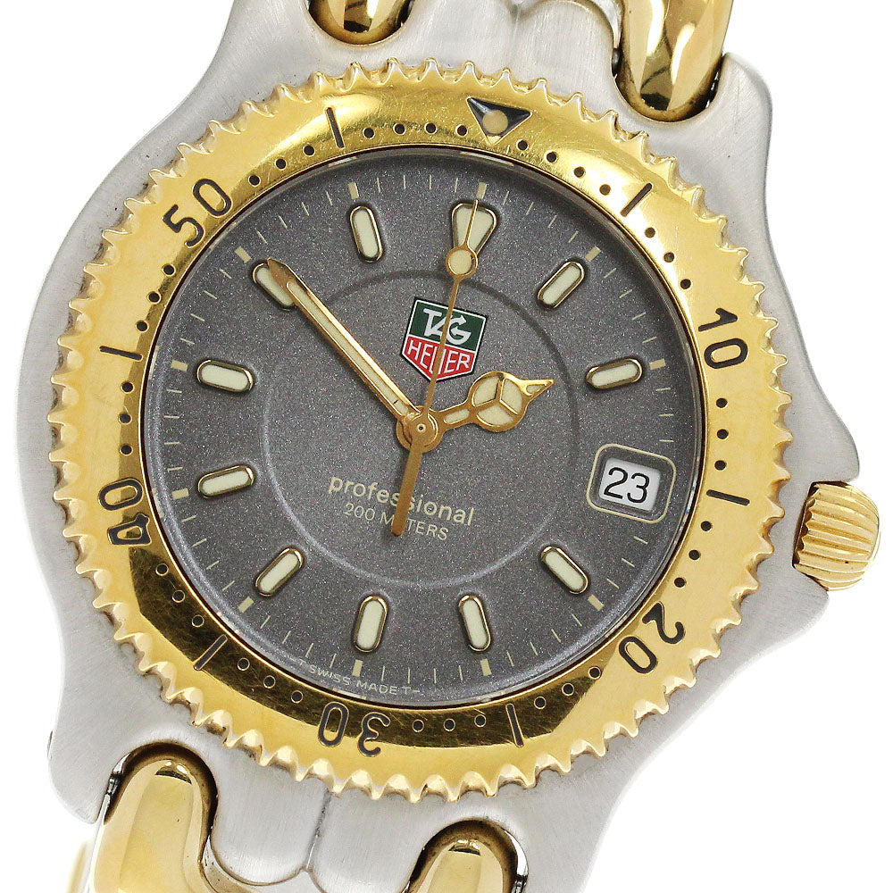 TAG HEUER S/el WG1120-K0 Date gray Dial Quartz Men's Watch_909917