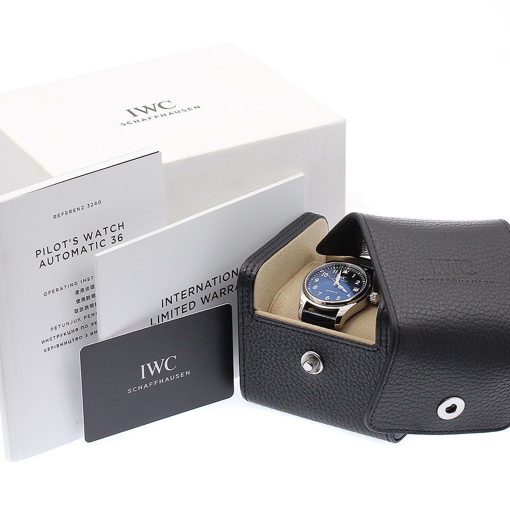 IWC SCHAFFHAUSEN Pilot watch automatic 36 IW324008 Date Navy Dial Automatic Boy's Watch_909919