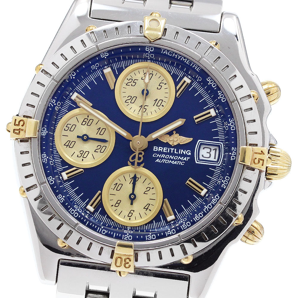 BREITLING Chronomat Bikoro B13050.1 Date Navy / Gold Dial Automatic Men's_909922