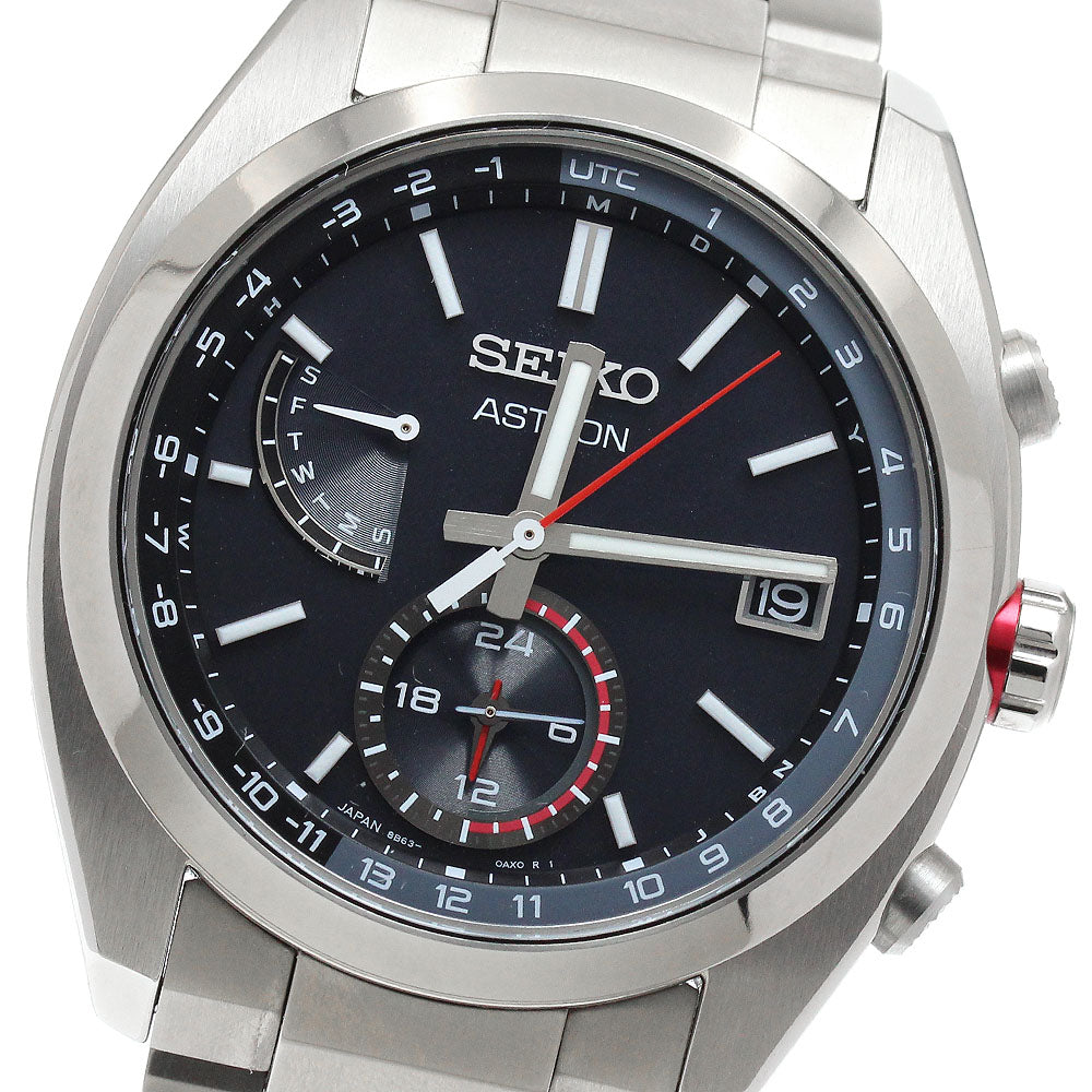 SEIKO Astron SBXY017/8B63-0BA0 Day date Solar Powered Radio Men's Watch_909925