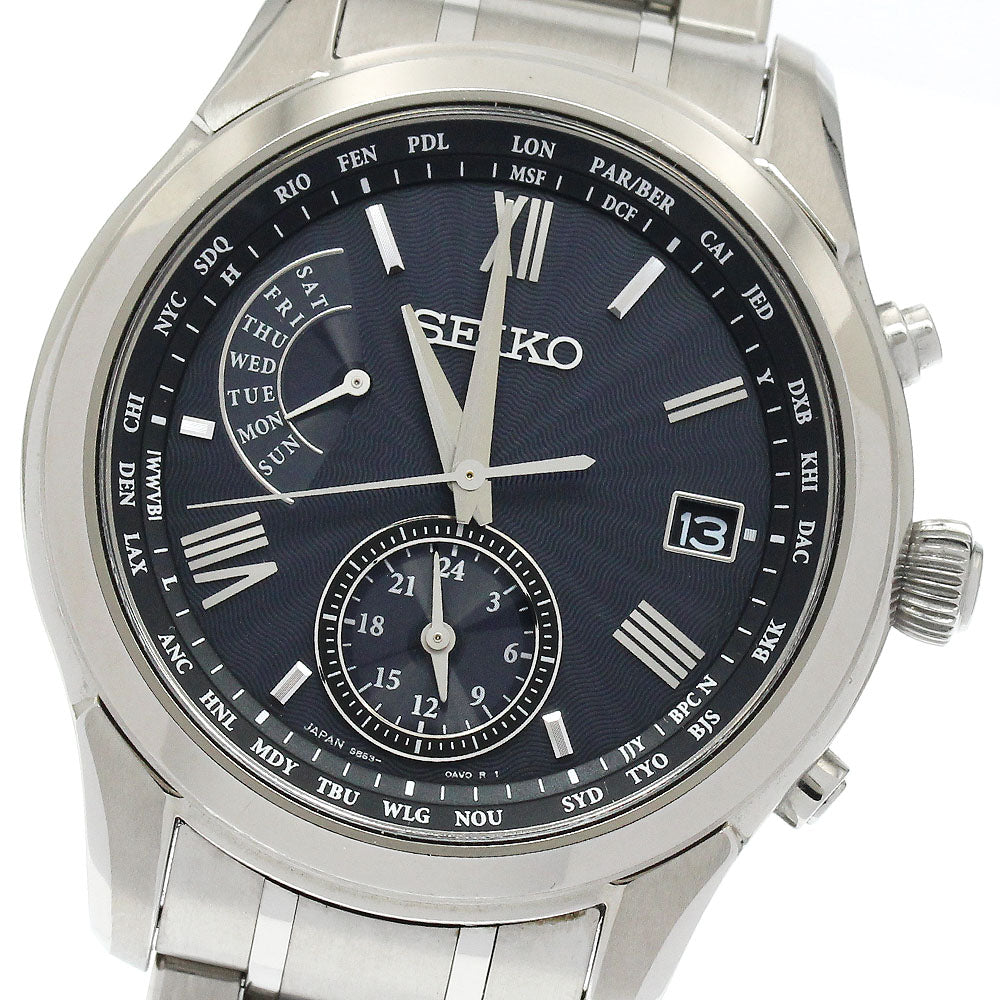 SEIKO Brights SAGA309/8B63-0AY0 Day date Solar Powered Radio Men's Watch_909933