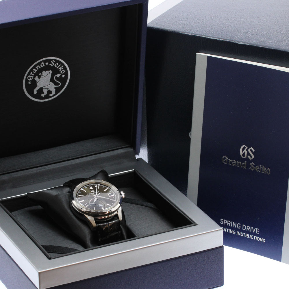 SEIKO Grand Seiko SBGE027/9R66-0AL0 GMT date gray Dial Spring drive Men's Watch_909936