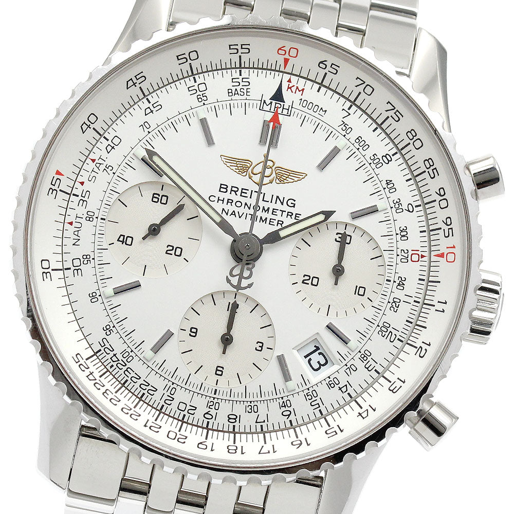BREITLING Navitimer A23322 Chronograph Silver Dial Automatic Men's Watch_909951