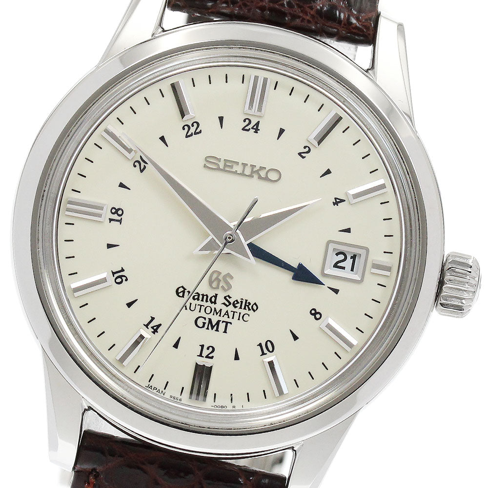 SEIKO Grand Seiko SBGM003/9S56-00B0 GMT date beige Dial Automatic Men's Watch_909956