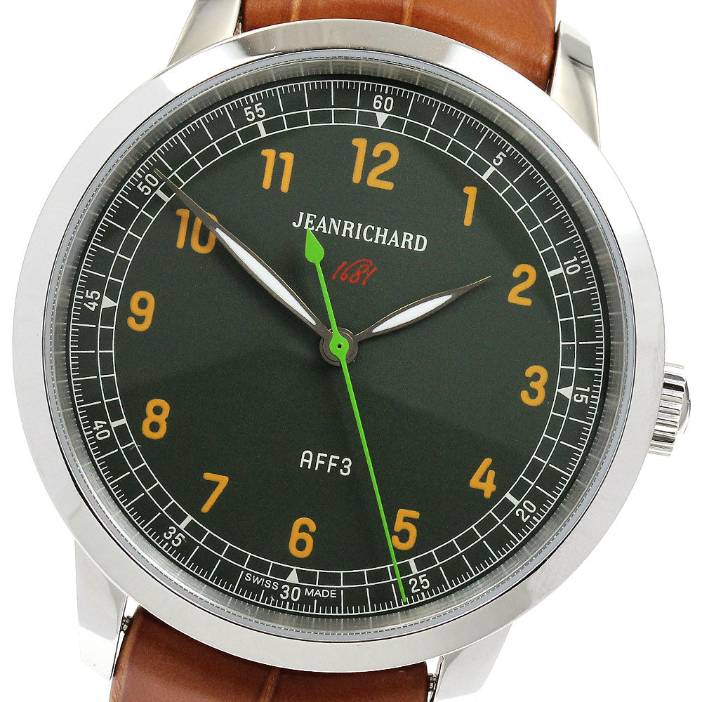JEANRICHARD 1681 Rondo AFF3 60300-11-A11-AAP khaki Dial Automatic Men's Watch_909957