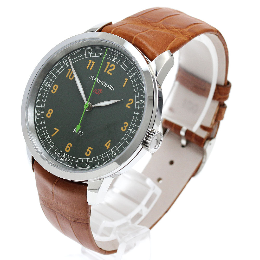 JEANRICHARD 1681 Rondo AFF3 60300-11-A11-AAP khaki Dial Automatic Men's Watch_909957