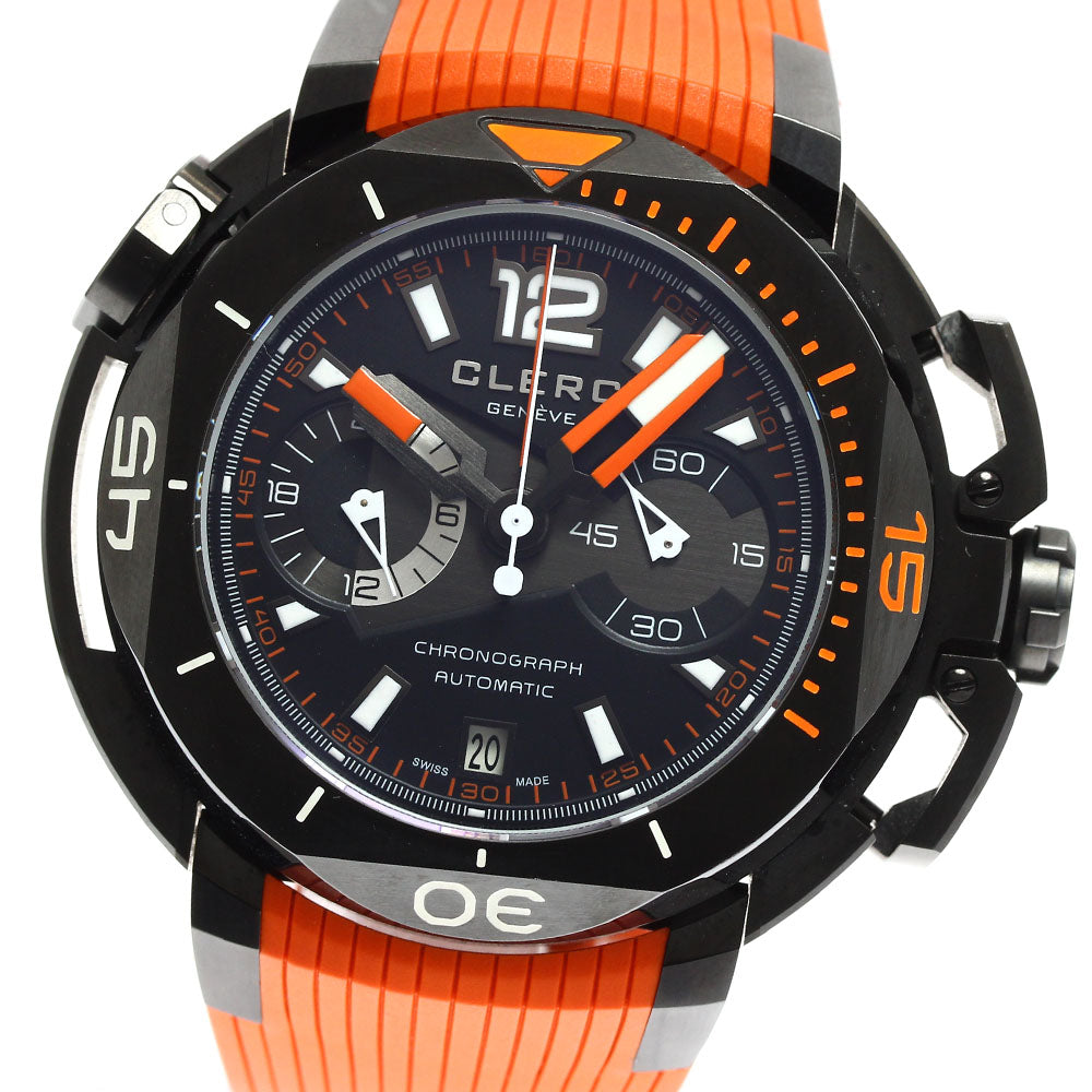CLERC Hydroscuff Central CHY-585 Chronograph black Dial Automatic Men's Watch_910039