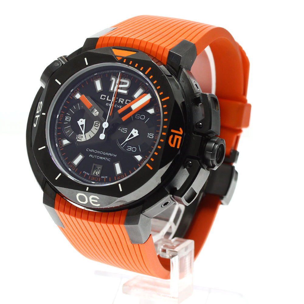 CLERC Hydroscuff Central CHY-585 Chronograph black Dial Automatic Men's Watch_910039
