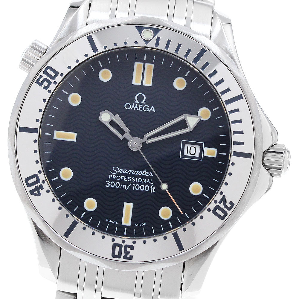 OMEGA Seamaster300 Professional 2542.80 Date Navy Dial Quartz Men's Watch_910040