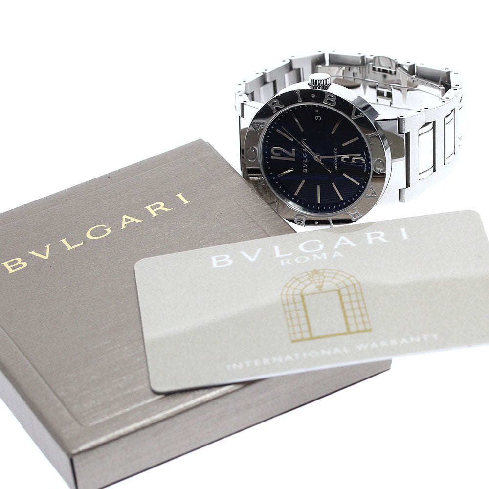 BVLGARI BVLGARIBVLGARI BB38SSAUTO Date black Dial Automatic Men's Watch_910057