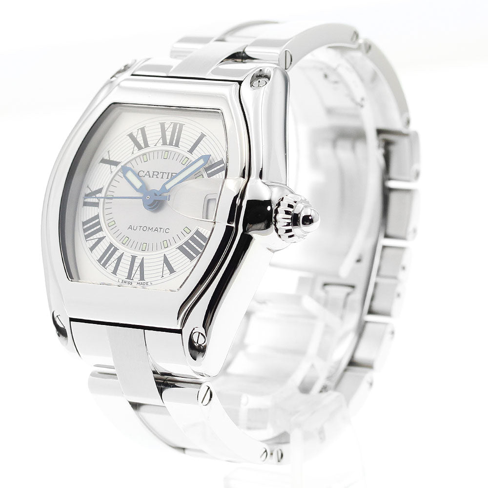 CARTIER Roadster LM W62000V3 Date Silver Dial Automatic Men's Watch_910058