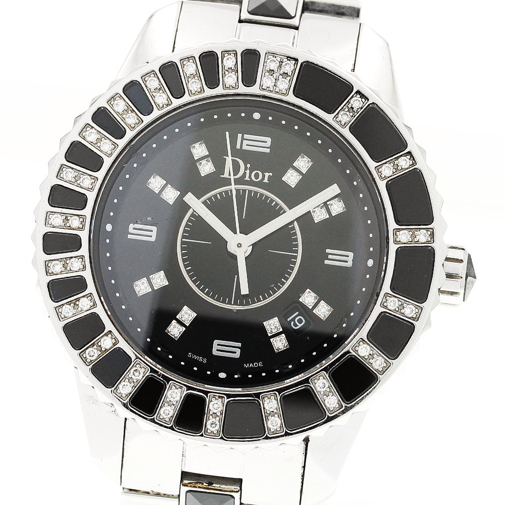 Dior crystal CD113115 Diamond black Dial Quartz Ladies Watch_910061