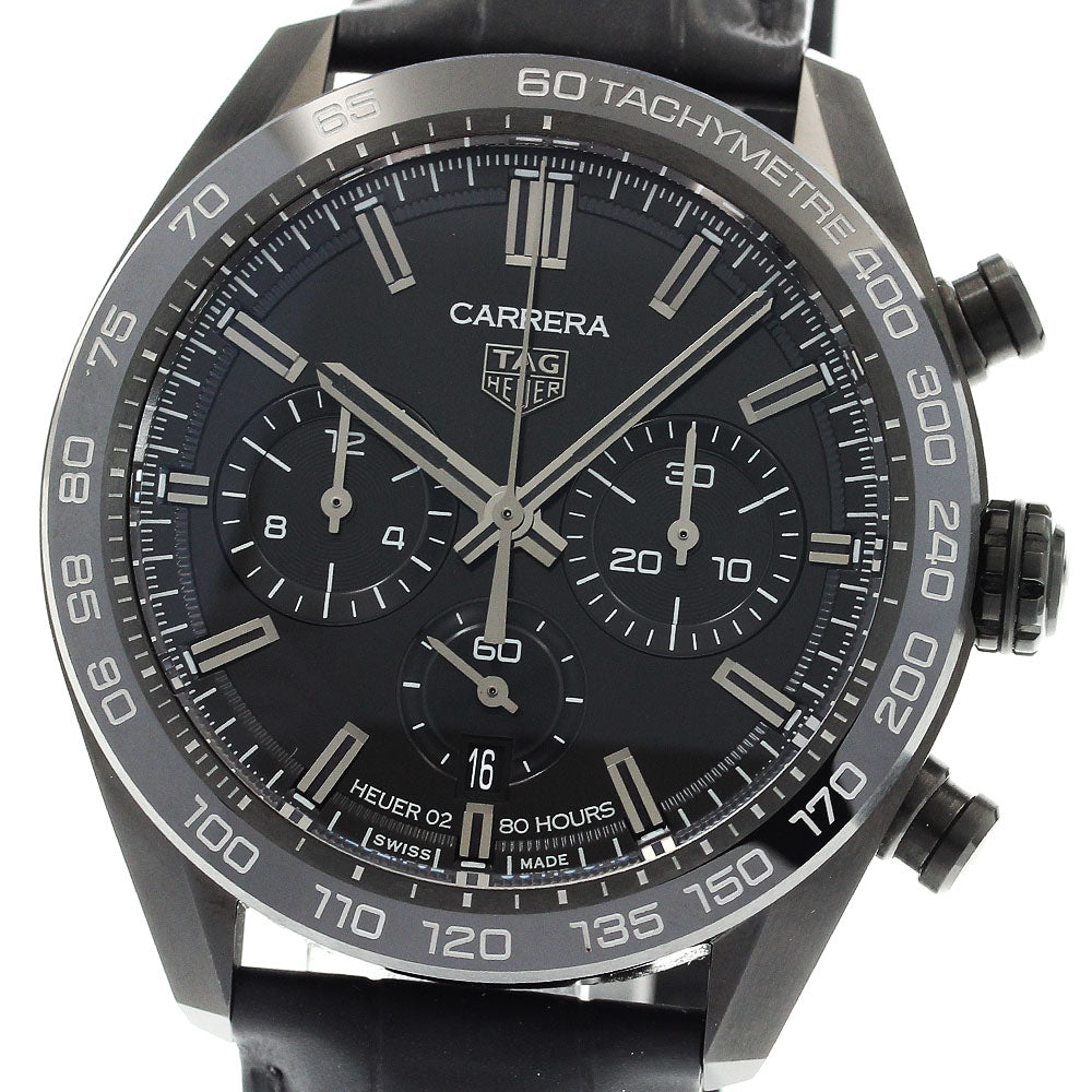TAG HEUER Carrera Caliber Heuer 02 Japan Black Edition CBN2A1G Limited to 300 black Dial Automatic Men's Watch_910064