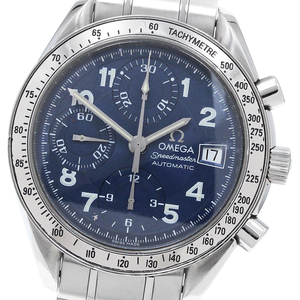 OMEGA Speedmaster 3513.82 Chronograph Date Navy Dial Auto Men's Watch_910084